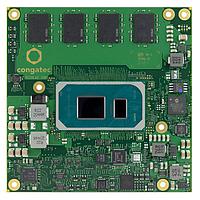 congatec TC570r/i7-1185GRE-32G Computer-On-Modules - COM COM Express Type 6 Compact module based on Intel  Core  i7-1185GRE 4-core processor with 1.8GHz up to 4.4GHz turbo boost, 12MB cache, Intel  Iris  Xe Graphics with 96EU and 32 GByte dual channel LPDDR4X 4266 MT/s memory down (Intel Tiger Lake). Indus