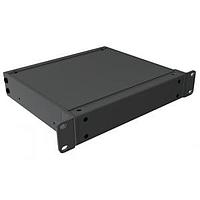 Hammond Manufacturing RMCS9018BK1 Instrument Rackmount Chassis 1.75x8.5x8" Solid