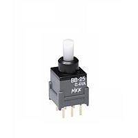 NKK Switches BB25AP Sealed DPDT ON-(ON) STRAIGHT PC .4VA