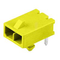 Molex 215760-1042 PCB Receptacle Versa Color RA Header Thru Hole Single Row 2 Ckts Matte (Sn) GloWire Ylw