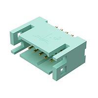 Amphenol Positronic DF10M30/AA Connectors DragonFly Gold Plating 10 Pos 20 AWG Copper Alloy Male Straight Angle 2 Row