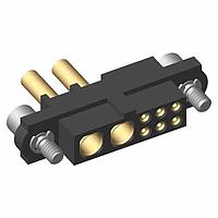 Harwin M80-4C10605F2-02-329-00-000 Power to the Board 6+2 Pos. Female 24-28AWG+20AWG Cable Conn. Kit, Jackscrews