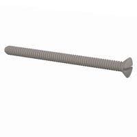 Essentra Components 330440A150 Slotted Countersunk 82 Slotted CSK Screw, #4-40 Thread, 1 1/2 Lg, Oval, Natural, Nylon