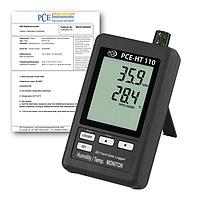 PCE HT110-ICA HVAC Humidity/Temp. Data Logger with ISO Calibration Certificate
