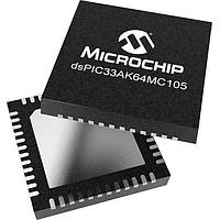 Microchip Technology dsPIC33AK64MC105-I/M7 Single-Core Digital Signal Controllers dsPIC33A, FPU, 200MHz, 64K Flash, 16K RAM, MC-PWM, 12-bit ADCs, Op Amps, Comp.