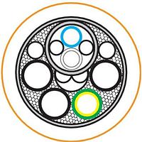 Amphenol SINE Systems KA-56646 Cable Assemblies  CBL, 4X2, 5+(2 X 22AWG)C, 80 C, 1000V, AWM Style, Priced per FT