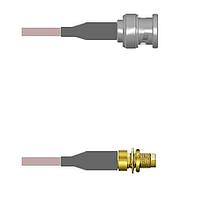 Amphenol Custom Cable Q-0M031000H060i RF Cable Assemblies BNC-SP/SMA-SJB G142 60I