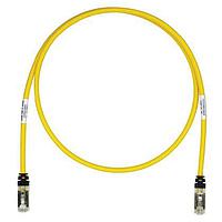 Panduit STP6X0.2MYL Cat 6a Copper Patch Cord, Cat 6A, Yellow S/FTP