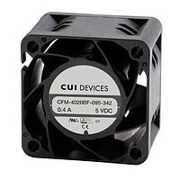 Same Sky (formerly CUI Devices) CFM-4020BF-075-306-20 DC Fans dc axial fan, 40 mm square, 20 mm, 5 Vdc, ball, 7500 RPM, 9.38 CFM, TS
