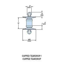 Heyco 10841 PCB Support HCDLCBST-08 NATURAL NYL PCB Support