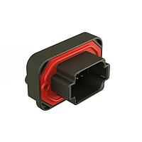 Amphenol SINE Systems AT15-08PB-BM03 Connectors Str Flng Mnt PCB Rcp 8POS Blk Tin Cont B