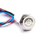 Lumex WSA48M-B13W12 Standard Switches PBS 19mm SPDT 5A 28V UL61058 mtn metal wires ill