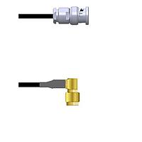 Amphenol Custom Cable Q-0J0340003120i RF Cable Assemblies BNC-SP/SMA-RP G174 120I