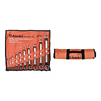 ASAKI AK-6144 Double-ended Wrench Set (10pcs)