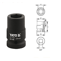 Yato YT-1102 Hexagonal impact socket 3/4" (52mm)