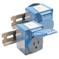 Altech DMRBA Outlets DINRAIL MNT RCPT BLK 50 X 71 X 53.5