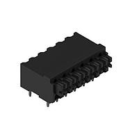 Wurth Elektronik 691410110006 Fixed Terminal Blocks WR-TBL 3.5mm pitch Monoblock THT Black Horizontal Dual Pin cable entry Screwless Push In 6P