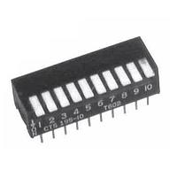 CTS Electronic Components 194-4MST DIP Switches DIP switches/SIP switches, SPST, PIANO, 4 POS, Thru-Hole, TAPE SEALED, TUBE, OFF