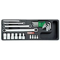 TOPTUL GAAT2302 23PCS - Star Wrench, Sockets & Key Wrench Set