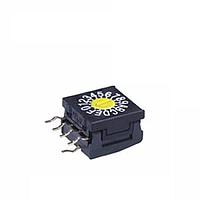 NKK Switches FR01FC16H-S Rotary Switches 10MM HEXADECIMAL 16P COMPLEMENT CODED R/