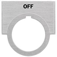 SIEMENS 52NL12 Legend Plate, Off ACCESSORY, LEGEND  OFF