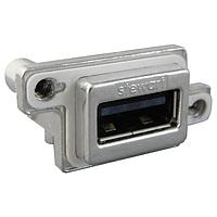 Stewart Connector SS-52200-001 USB Type A Connectors IP67 Single Port Right Angle USB 2.0 SealJack with #4-40 Threads
