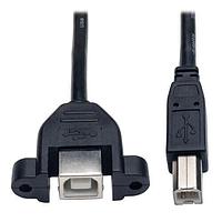 Tripp Lite U025-001-PM USB 2.0 1FT PNL MOUNT USB2 BB CBL