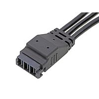 Molex 218055-0310 Cable Assemblies EXTreme Guardian Plug-to-Pigtail (OTS) Cable Assembly 11mm Pitch Single Row 1m Length 3 Ckts Blk