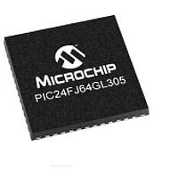 Microchip Technology PIC24FJ64GL305T-I/M4 MCUs 16-bit, 16 MIPS, 64KB ECC Flash, 8KB RAM, LCD, XLP, 48-pin