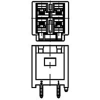 Molex 53728-0262 Power 6.5 WtB Hdr Assy W/B Boss W/Kink 2Ckt Red