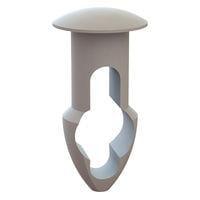 Essentra Components 27KY2190312 Keyhole Rivet Keyhole Rivet, .219 Hole, .312 Panel Thk