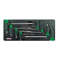TOPTUL GAAT0811 - 8PCS - L-Type Two Way Ball Point & Hex Key Wrench Set