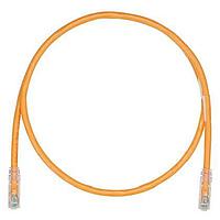 Panduit UTPK6A1MOR Cat 6a Keyed Copper Patch Cord, Cat 6A, Orange