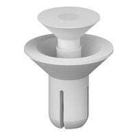 Essentra Components SRCS-4080W Snap C ftsunk Snap Rvt,Wht,5.5-6.5MM Hold