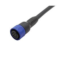 Bulgin PXP4000/005/12S Sensor Cables / Actuator Cables Pre-wired Flex Cable Connector - 5m - 12 Contacts - Socket