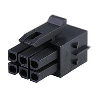 Molex 206461-0600 Receptacle Housing Micro-Fit Plus Rcpt Hsg 2X3