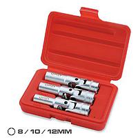 TOPTUL JGAI0301- 3PCS 3/8inch DR. Glow Plug Socket Set