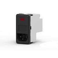 Corcom - TE Connectivity PS000DH30 Inlets 3A DUAL FUSE SNAP IN MOUNT