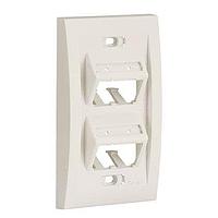 Panduit UICFPSE4BL Electrical Enclosures Faceplate, 4 Port, Executive, Sloped, Ul