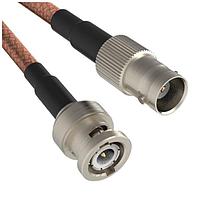 Amphenol RF 095-850-254-018 RF Cable Assemblies BNC Straight Plug to BNC Straight Jack RG-142 50 Ohm 18 Inches (457 mm)