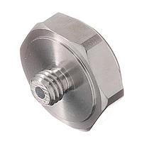 Amphenol Wilcoxon SF22 Mounting Base Isolating mounting pad, 1/4-28 to M8-1.25, 0.82" diameter, 38 grams