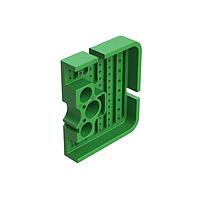 Amphenol SINE Systems AWB-51PCL Accessories Left Wedgelock for 102 Position Receptacle, (51 Positions),  Keyed C, Green
