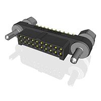 Amphenol Socapex MHDAS2M020YDE60 Connectors Micro HDAS 20 male straight pc tail contacts20 position pin 1.27 mm 2 row straight