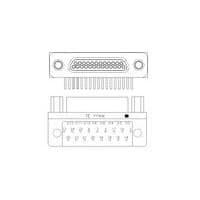 Raychem - TE Connectivity 1532253-2 Micro-D D-Sub Connectors M83513/10-D01CP = MCKS-C2-P-25PRT1