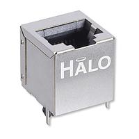 HALO Electronics HCJV1-802SK Modular Shielded 1X1 Verticl RJ45 NO LED