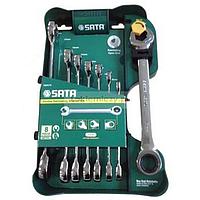 SATA 08007A 8 Pc. Metric Double Ratcheting Wrench Set