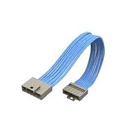 Samtec T1SST-10-28-GF-06.0-T3 Discrete Wire Cable Assemblies 1.00 mm Micro Mate Single Row Discrete Wire Cable Assembly, Teflon Fluoropolymer Wire, Terminal