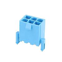 Molex 172447-0604 Headers Mini-Fit Versa Color Hdr, DR, Vrt, w/Peg 4Ckt SN GW Blue