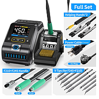 FNIRSI DWS-200 Max Power Repaid Heating Soldering Iron Station Kit (100°C~450°C, 200W)