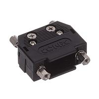 Amphenol CONEC 165X10239X Two Piece Backshell DSUB CBL2CBL PLST HD STR ENTRY 9-50POS